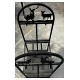 *Deer Design Metal Firewood Rack