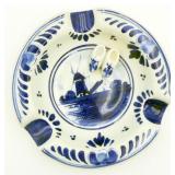 VTG Hand-painted Delft Ceramic Ash Tray Holland