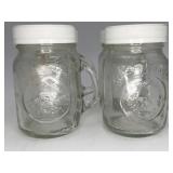 4 VTG Golden Harvest 4oz Mason Jar Shakers