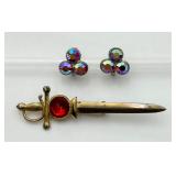 VTG Red AB Easr Screws &ï¿½Broadcast NYCï¿½ Sword Pin