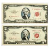 2 Series 1952-C Red Seal $2 Bill Uncirculated