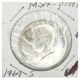 1969-S Kennedy Half Dollar Proof Silver Coin