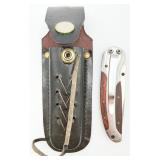 VTG Winchester Wood Chip Serrated Folding Knife