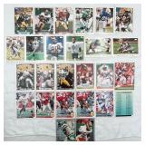 15 Topps & 11 Fleer NFL Football Cards