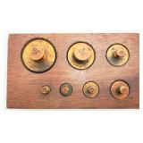 ANTQ Brass Graduated Balance Scale Weight Set