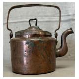 *Vintage Copper Kettle with Lid & Handle