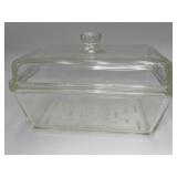 Vtg Westinghouse Amber Yellow Glass Fridge Lid