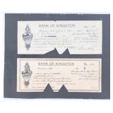 2 ANTQ Bank of Kingston Certificates