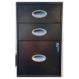 *3-Drawer Locking Metal Filing Cabinet