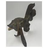 Vintage Bronze Veiltail Goldfish Sculpture