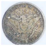 1892 Barber Silver Quarter 90% Silver