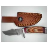 Damascus Hunting Knife & Sheath