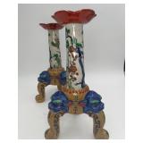 2 VTG Kakiemon Style Hong Horizons Candleholder