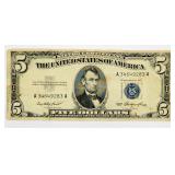 Series 1935 Blue Seal $5 Silver Certificate