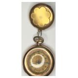 ANTQ Elgin Gold-filled Wide Pocket Watch 15 Jewels
