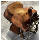 *2 Western Saddles, Hood Blanket & Saddle Stand