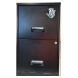 *Black 2-Drawer Metal Filing Cabinet