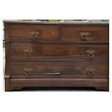 *Antique Marble-Top Dresser w/ Mirror