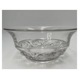 Vintage Imperial Glass Scroll Flute Clear Bowl