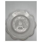 VTG EAPG Butter Dish Lancaster Glass Star/Fan BASE