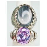 2 Silver-tone Fashion Rings