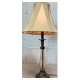 *Decorative Glass & Metal Table Lamp