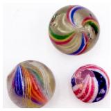 3 1800ï¿½s German Swirl Marbles