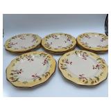 8  Tuscan Retreat Stoneware Salad Plates