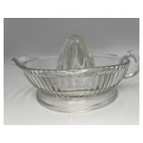 Vintage Clear Pressed-glass Citrus Juicer & Reamer