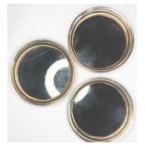 3 Silver-plated Coasters