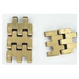14K Gold Watch Band Links