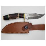 Stag Antler Handmade Fixed-blade Hunting Knife