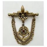 Vintage Fleur-de-Lis Pin