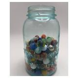 Atlas Strong Shoulder Mason Jar w/Marbles
