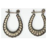 VTG Sterling Silver Hoop Earrings