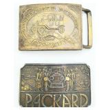 2 VTG Bergamot Brass Works Packard Belt Buckles