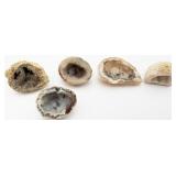 5 Small Split Oco Agate Geodes