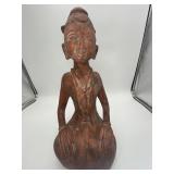 16.5ï¿½ Vintage Clay Statue/Sculpture Decor