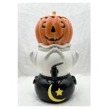 Ceramic Pumpkin Halloween Beverage Dispenser