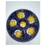 Mexican Talavera Sun and Moon 7-Piece Serving Set