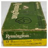 Remington .17 Remington 25 GR HP 15 Rounds