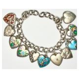925 Bracelet w/ 11 925 Charms