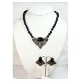 Judith Jack 925 Art Deco Style necklace & Earrings