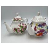 Hummingbird & Wildflower Design Teapots