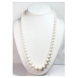 2 Faux Pearl Necklaces