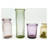 4 VTG Glass Jars