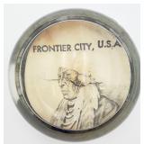 Rare VTG Domed Glass Souvenir Paperweight