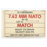 NEW unopened Box of Russian 7.62MM NATO Bullets