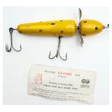 VTG Pflueger Wooden Topwater Surface Fishing Lure
