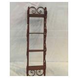 WROUGHT IRON HANGING WALL SHELF